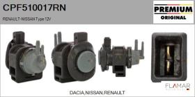 RENAULT NISSAN CPF510017RN - Válvula presion, control de gases de escape