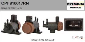 RENAULT NISSAN CPF810017RN - Válvula presion, control de gases de escape