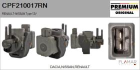 RENAULT NISSAN CPF210017RN - Válvula presion, control de gases de escape