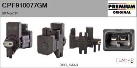 GM CPF910077GM - Válvula presion, control de gases de escape