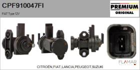 FIAT CPF910047FI - Válvula presion, control de gases de escape