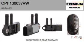 VW CPF130037VW - Válvula presion, control de gases de escape