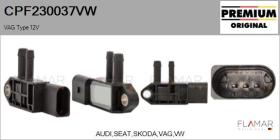 VW CPF230037VW - Válvula presion, control de gases de escape