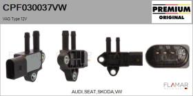 VW CPF030037VW - Válvula presion, control de gases de escape