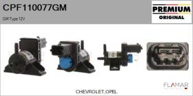 GM CPF110077GM - Válvula presion, control de gases de escape