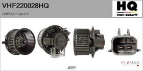 HQ VHF220028HQ - Ventilador habitáculo CHRYSLER Type 12V