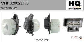 HQ VHF620028HQ - Ventilador habitáculo CHRYSLER Type 12V