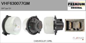 GM VHF630077GM - Ventilador habitáculo GM Type 12V