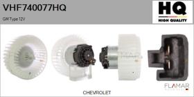 HQ VHF740077HQ - Ventilador habitáculo GM Type 12V