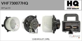 HQ VHF730077HQ - Ventilador habitáculo GM Type 12V