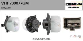 GM VHF730077GM - Ventilador habitáculo GM Type 12V