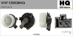 HQ VHF120038HQ - Ventilador habitáculo HONDA Type 12V