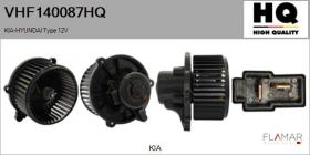 HQ VHF140087HQ - Ventilador habitáculo HYUNDAI Type 12V