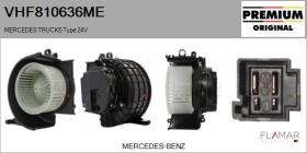 MERCEDES TRUCKS VHF810636ME - Ventilador habitáculo MERCEDES TRUCKS Type 24V