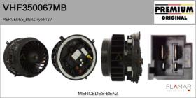 MERCEDES BENZ VHF350067MB - Ventilador habitáculo MERCEDES Type 12V