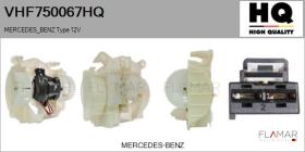 HQ VHF750067HQ - Ventilador habitáculo MERCEDES Type 12V