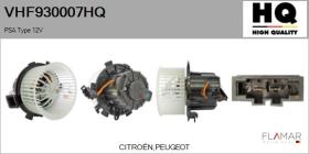 HQ VHF930007HQ - Ventilador habitáculo PSA Type 12V
