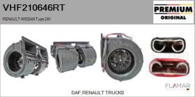 RENAULT TRUCK VHF210646RT - Ventilador habitáculo RENAULT TRUCKS Type 24V