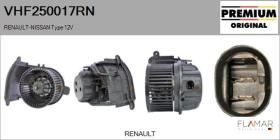 RENAULT NISSAN VHF250017RN - Ventilador habitáculo RENAULT Type 12V