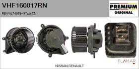 RENAULT NISSAN VHF160017RN - Ventilador habitáculo RENAULT Type 12V