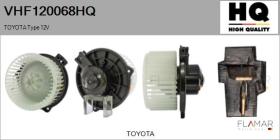 HQ VHF120068HQ - Ventilador habitáculo TOYOTA Type 12V