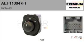 FIAT AEF110047FI - CONMUTADOR AJUSTE ESPEJO FIAT TYPE 12V