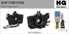 HQ AGF710017HQ - MUELLE ESPIRAL, AIRBAG  RENAULT-NISSAN TYPE 12V