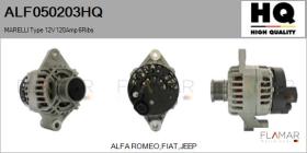 HQ ALF050203HQ - ALTERNADOR  MARELLI TYPE 12V 120AMP PFR6