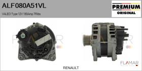VALEO ALF080A51VL - ALTERNADOR  VALEO TYPE 12V