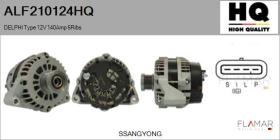 HQ ALF210124HQ - ALTERNADOR  DELPHI TYPE 12V 140AMP PFR6
