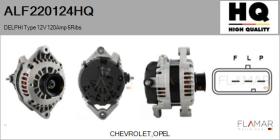 HQ ALF220124HQ - ALTERNADOR  DELPHI TYPE 12V 120AMP PR6