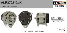 MAHLE ALF370212LK - ALTERNADOR  LETRIKA TYPE 12V 120AMP