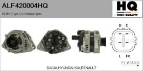 HQ ALF420004HQ - ALTERNADOR  DENSO TYPE 12V 150AMP PR6