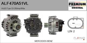 VALEO ALF470A51VL - ALTERNADOR  VALEO TYPE 12V 250AMP PFR6