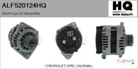 HQ ALF520124HQ - ALTERNADOR  DELPHI TYPE 12V 140AMP PFR6
