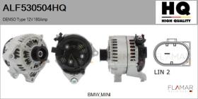 HQ ALF530504HQ - ALTERNADOR  DENSO TYPE 12V 180AMP
