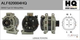 HQ ALF620004HQ - ALTERNADOR  DENSO TYPE 12V 180AMP PR6