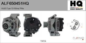 HQ ALF650451HQ - ALTERNADOR  VALEO TYPE 12V 90AMP PFR7