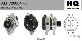 HQ ALF720004HQ - ALTERNADOR  DENSO TYPE 12V 80AMP PR7