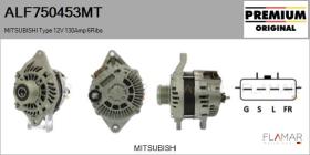 MITSUBISHI ALF750453MT - ALTERNADOR  MITSUBISHI TYPE 12V 130AMP PFR6