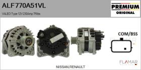 VALEO ALF770A51VL - ALTERNADOR  VALEO TYPE 12V