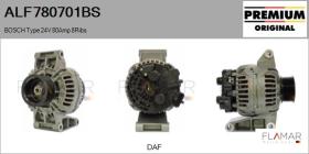 BOSCH ALF780701BS - ALTERNADOR  BOSCH TYPE 24V 80AMP PR8