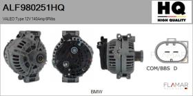 HQ ALF980251HQ - ALTERNADOR  VALEO TYPE 12V 140AMP PR6
