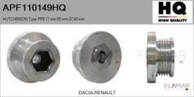 HQ APF110149HQ - POLEA HUTCHINSON TYPE PR5 17 MM 55 MM 37,60 MM