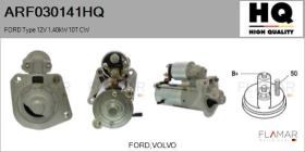 HQ ARF030141HQ - MOTOR DE ARRANQUE FORD TYPE 12V 1,40KW 10T CW