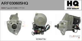 HQ ARF030605HQ - MOTOR DE ARRANQUE NIKKO TYPE 24V 5,50KW 11T CW