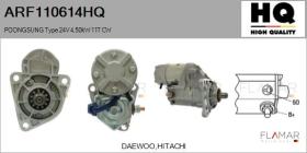 HQ ARF110614HQ - MOTOR DE ARRANQUE POONGSUNG TYPE 24V 4,50KW 11T CW