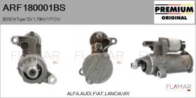 BOSCH ARF180001BS - MOTOR DE ARRANQUE BOSCH TYPE 12V