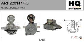 HQ ARF220141HQ - MOTOR DE ARRANQUE FORD TYPE 12V 1,20KW 11T CW