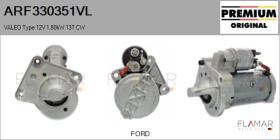 VALEO ARF330351VL - MOTOR DE ARRANQUE 12V 1,2KW 13T CW